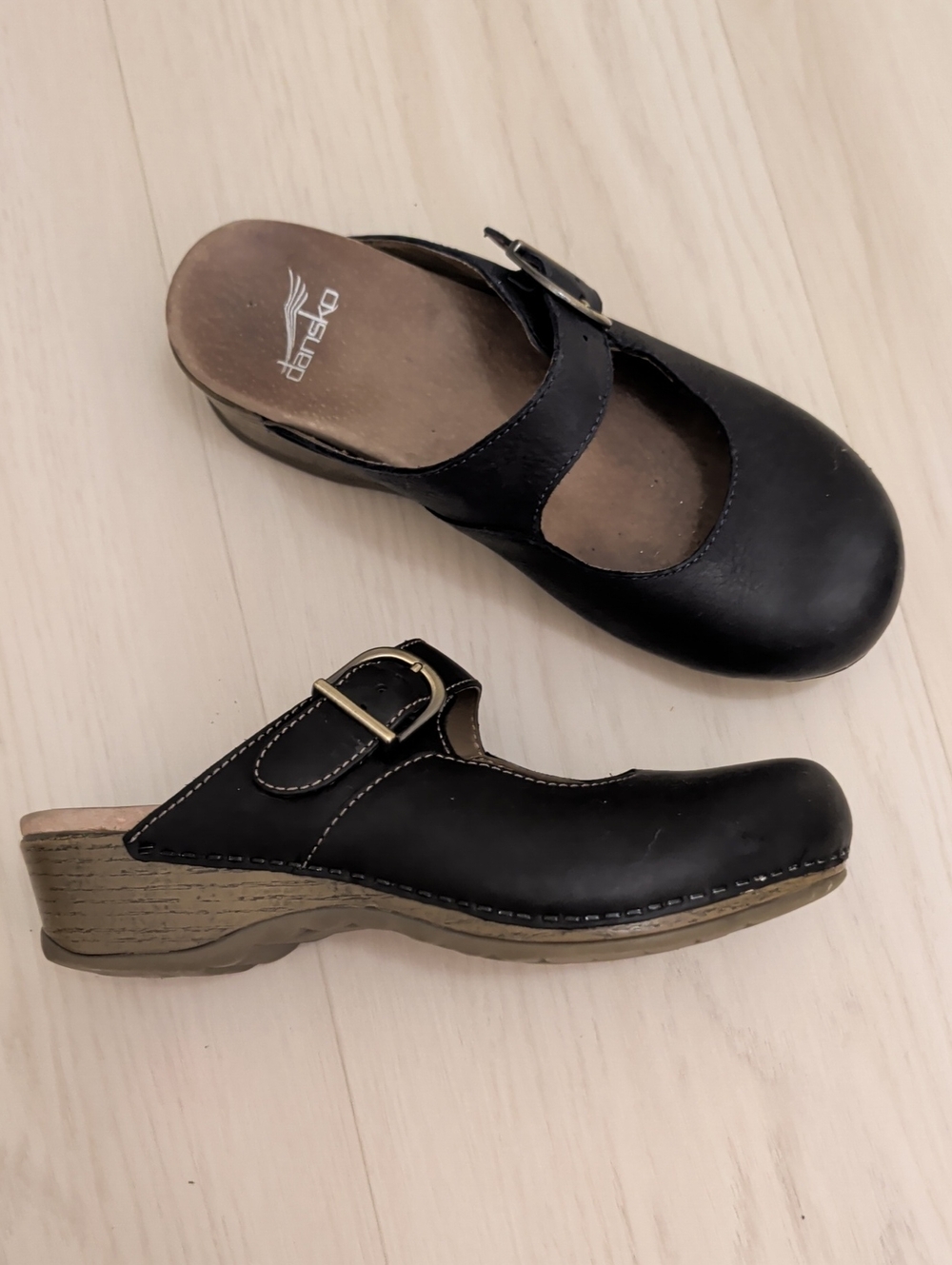 Dansko Mary Jane Clogs with Buckle